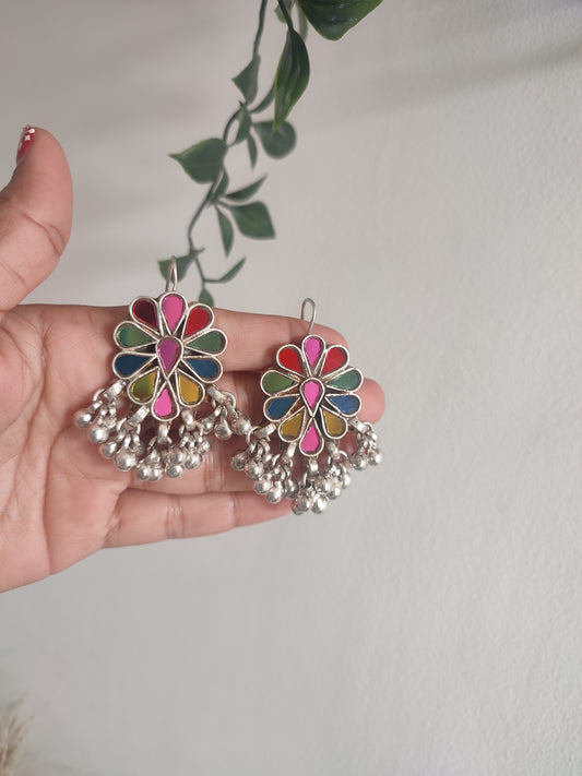 Neelam Glass Earrings