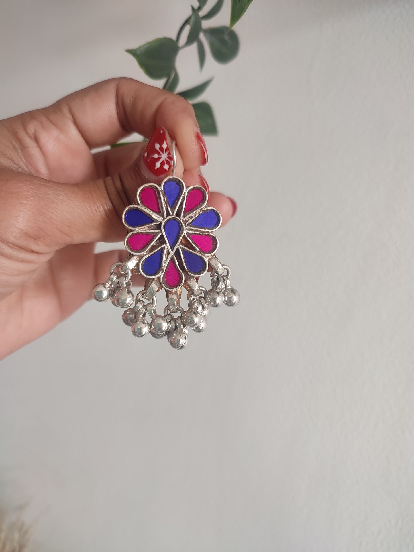 Neelam Glass Earrings