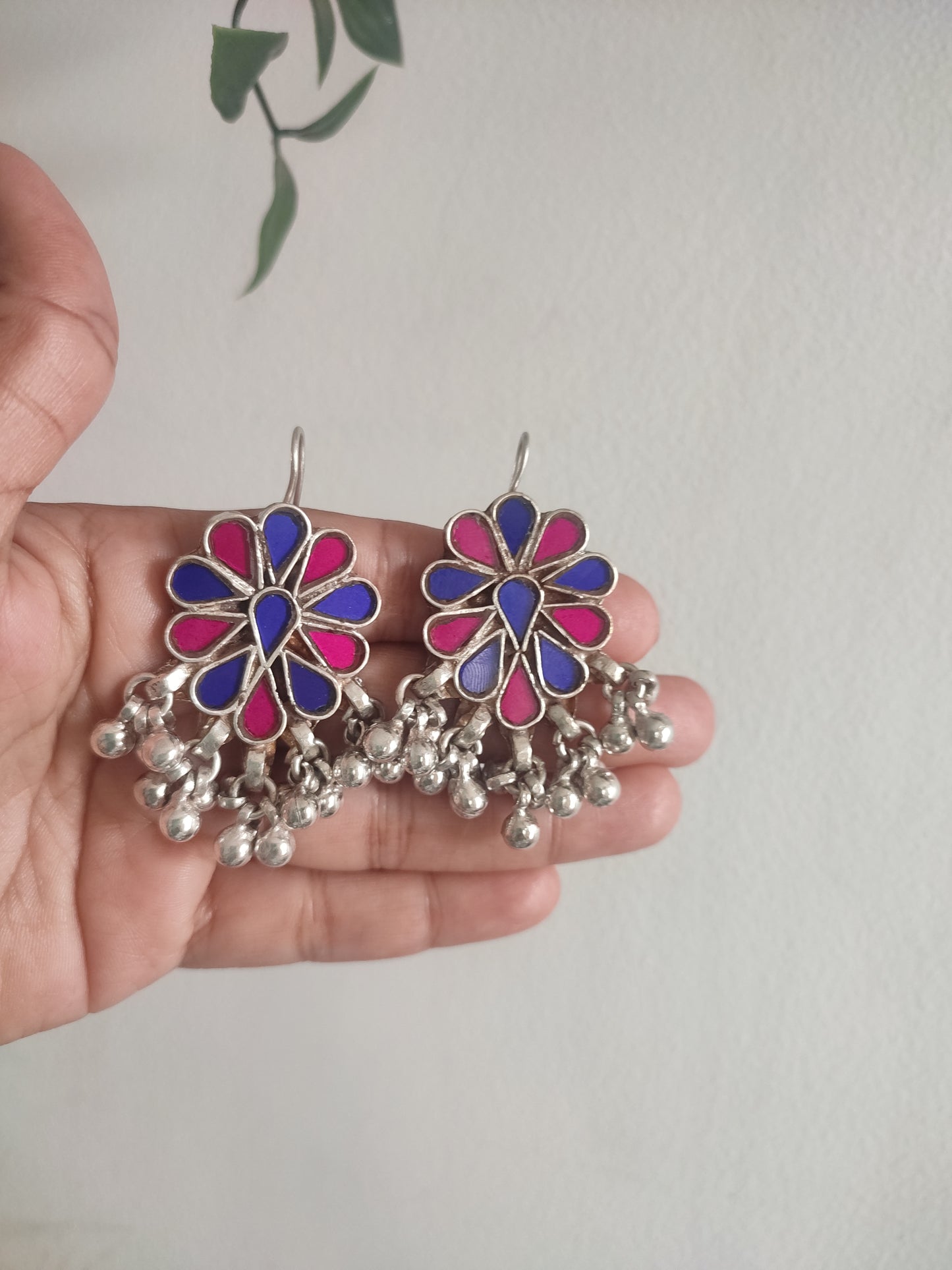 Neelam Glass Earrings