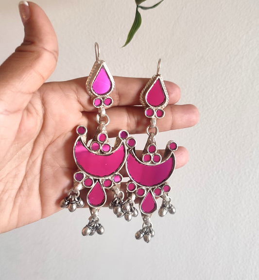 Minisha Glass Hook Earrings