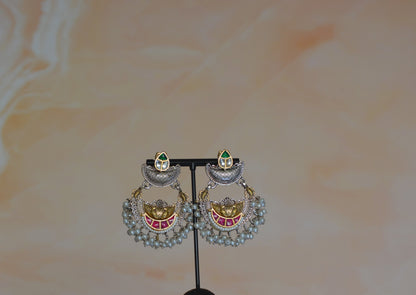 Pachi Kundan Stud Earrings