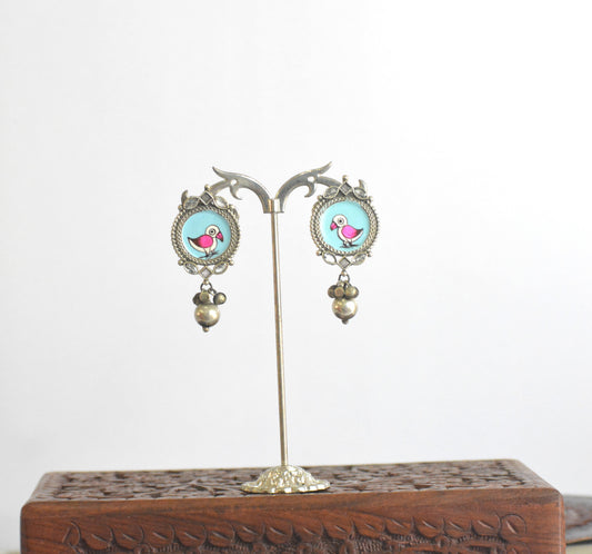 Panchi Handpainted Stone Earrings