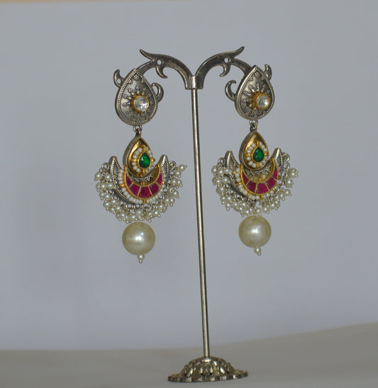 Suman Pachi Kundan Designer Earrings