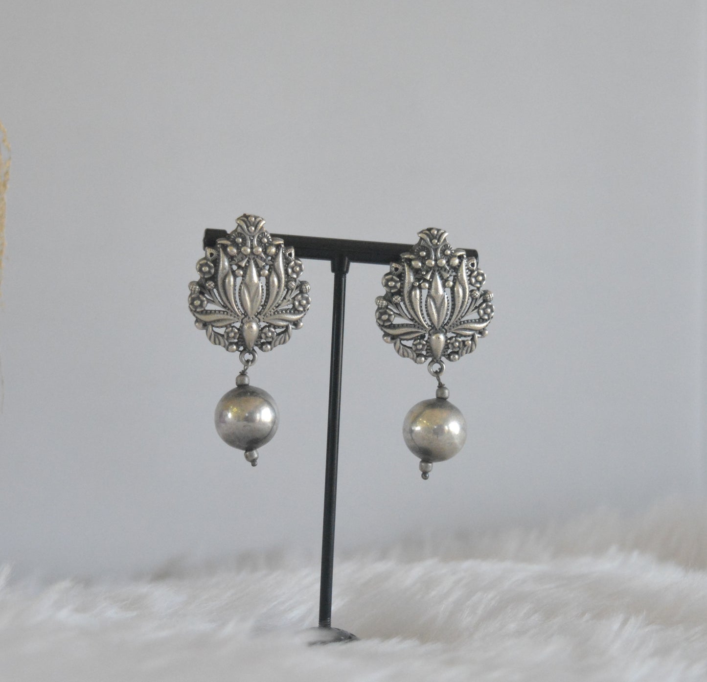 Veena Brass Stud Earrings