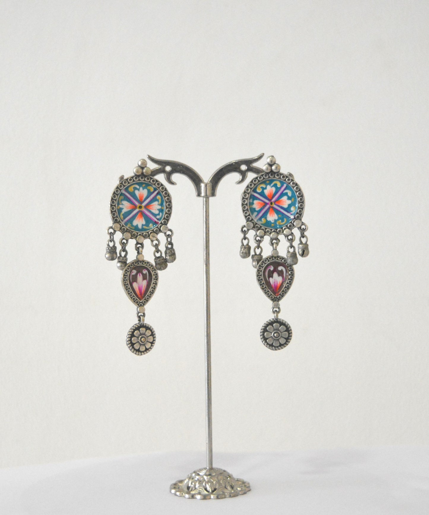 Preet Handpainted stud Drop Earrings