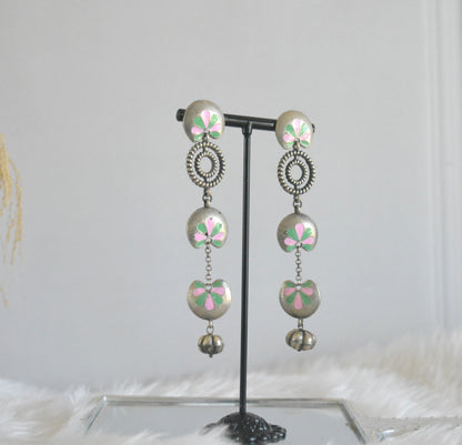 Handpainted long lightweight Earrings