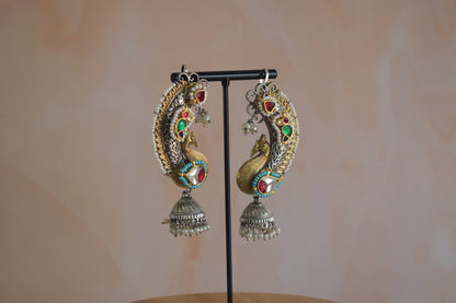 Designer Pachi Kundan Earrcuffs with Earrings