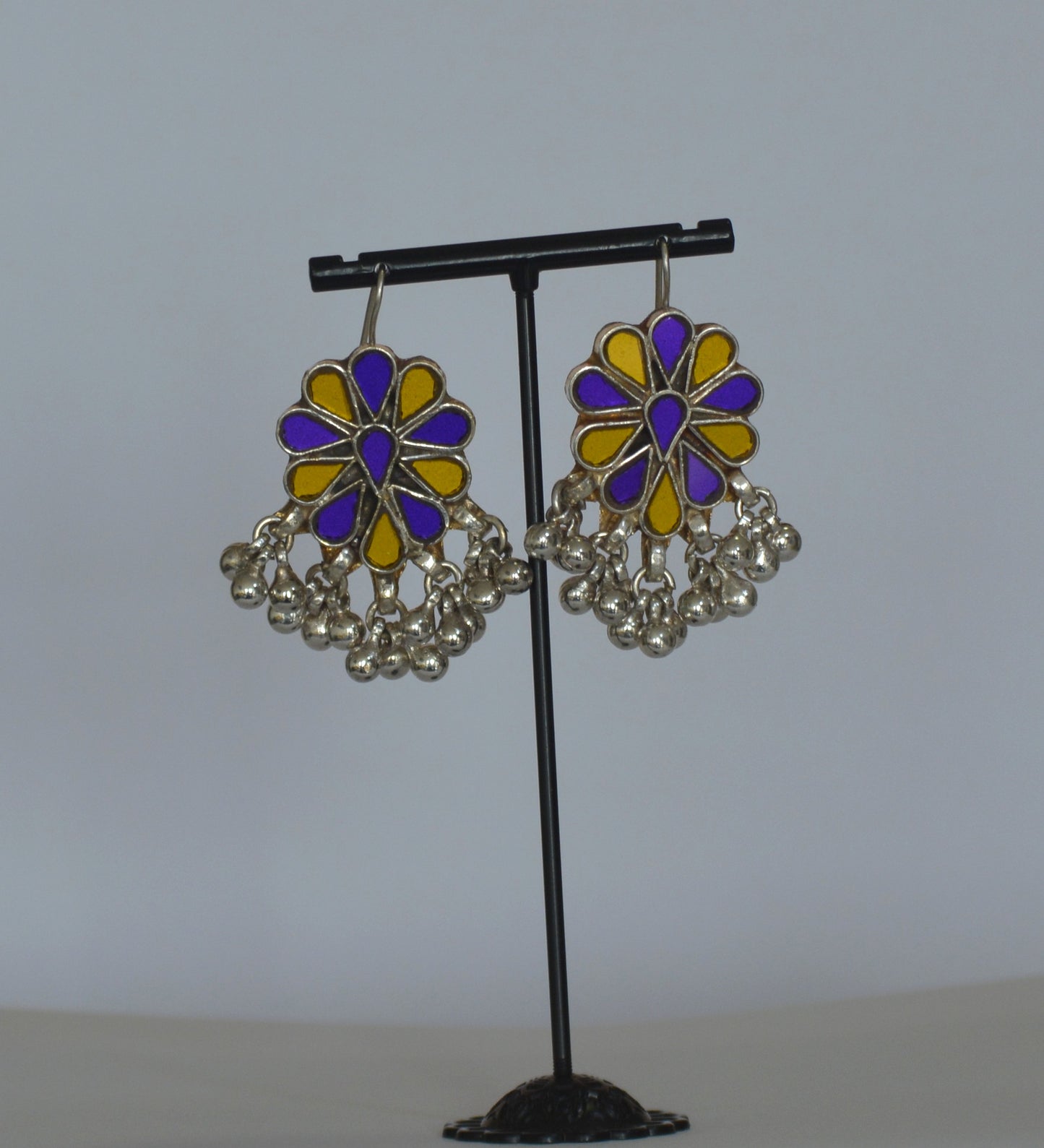 Neelam Glass Earrings