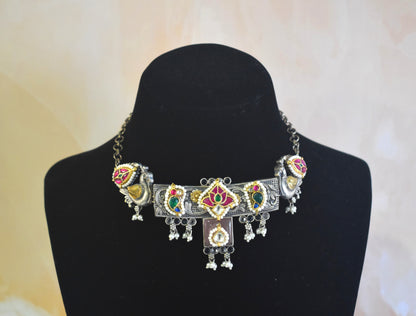 Shobhi Pachi Kundan Designer Necklace Set