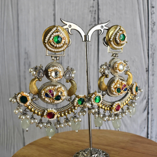 Pachi Kundan Festive Earrings