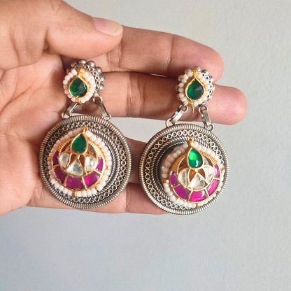 Pachi Kundan Stud Earrings