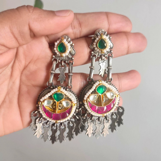 Pachi Kundan drop Earrings