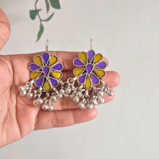 Neelam Glass Earrings