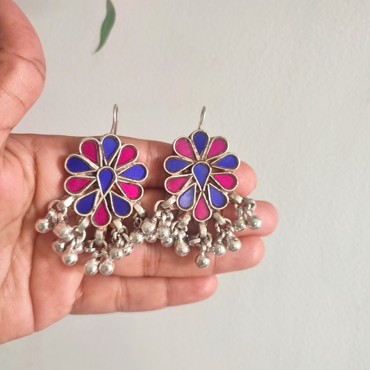 Neelam Glass Earrings