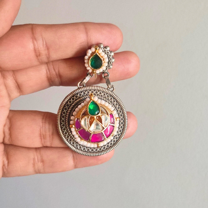 Pachi Kundan Stud Earrings