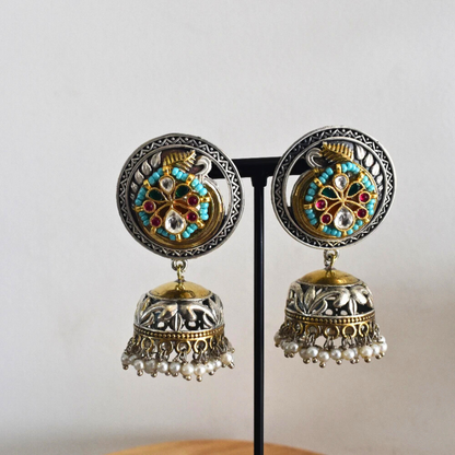 Paro Designer Faux Pearl Jhumka