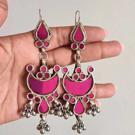 Minisha Glass Hook Earrings