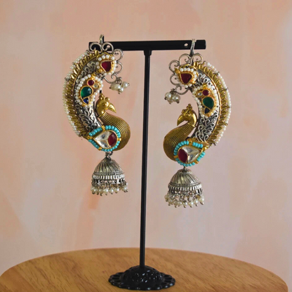 Designer Pachi Kundan Earrcuffs with Earrings