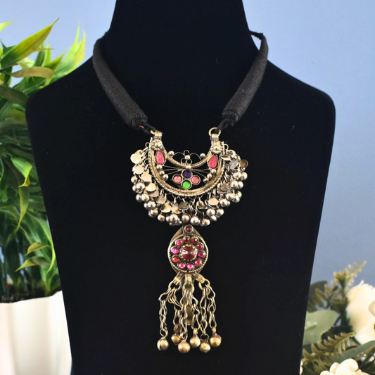 Statement Afghani Pendant Necklace